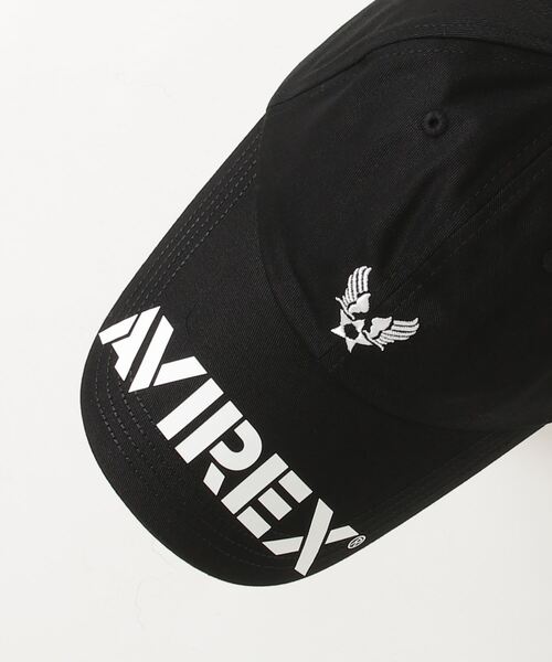 MAISON mou(メゾンムー)の「【AVIREX/アヴィレックス】AX BRIM LOGO PRINT CAP(キャップ・レディース・ブラック・FREE)」の3枚目の写真