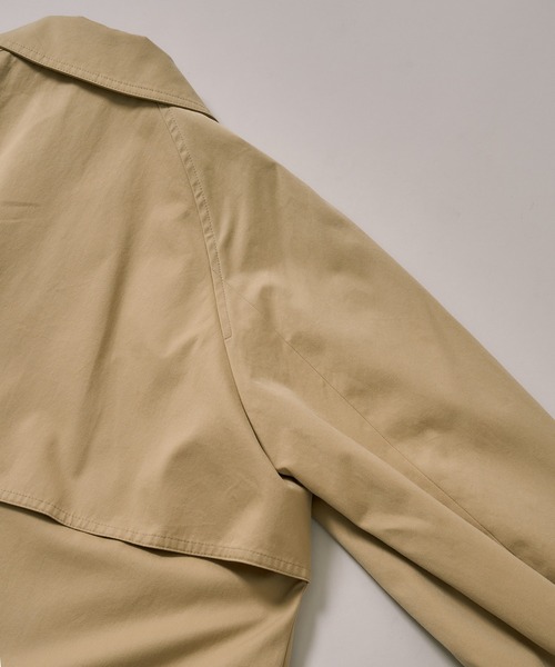 PUBLIC TOKYO（パブリックトウキョウ）の「ストレートラインステンカラーコート（トレンチコート・レディース・ダークグレー/ベージュ・1/2）」の21枚目の写真