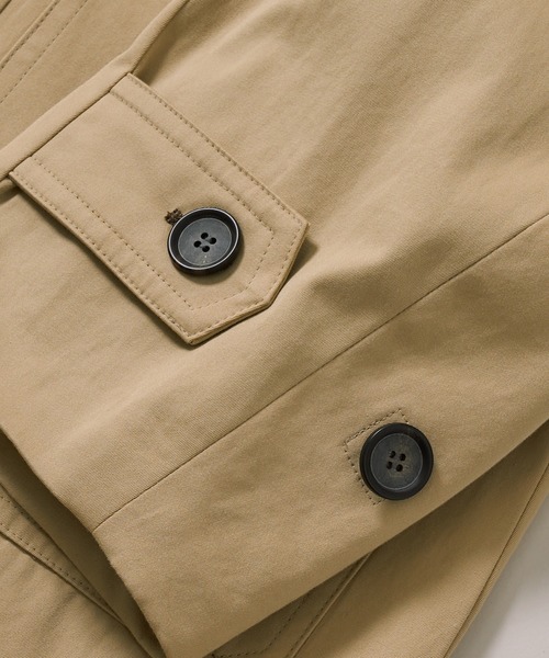 PUBLIC TOKYO（パブリックトウキョウ）の「ストレートラインステンカラーコート（ステンカラーコート・レディース・ダークグレー/ベージュ・1/2）」の14枚目の写真