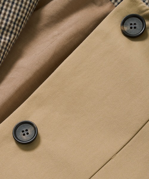 PUBLIC TOKYO（パブリックトウキョウ）の「ストレートラインステンカラーコート（ステンカラーコート・レディース・ダークグレー/ベージュ・1/2）」の15枚目の写真