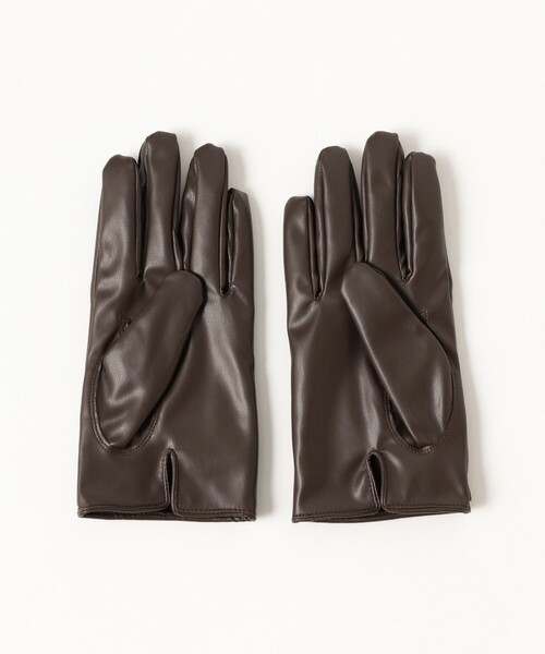 BEAMS(ビームス)の「ダブル ライダース グローブ(手袋・メンズ・ブラック/ブラウン・ONE SIZE)」の6枚目の写真