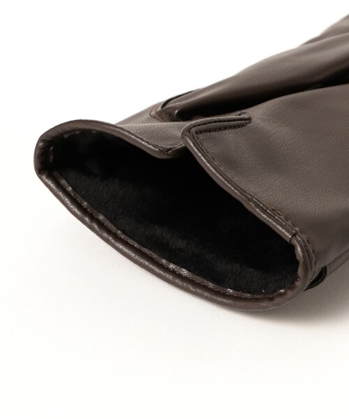 BEAMS(ビームス)の「ダブル ライダース グローブ(手袋・メンズ・ブラック/ブラウン・ONE SIZE)」の5枚目の写真