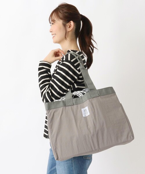 one'sterrace(ワンズテラス)の「ヘンリースタジオ ショッピングバッグ(エコバッグ/サブバッグ・レディース・グレー系4/ブラック系8/イエロー系9・99)」の14枚目の写真