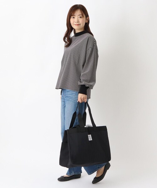 one'sterrace(ワンズテラス)の「ヘンリースタジオ ショッピングバッグ(エコバッグ/サブバッグ・レディース・グレー系4/ブラック系8/イエロー系9・99)」の17枚目の写真