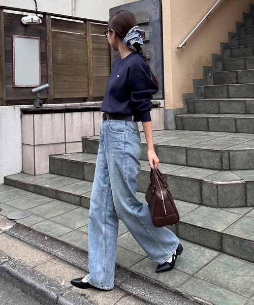 fredy emue（フレディエミュ）の「FR刺繍スウェットニットプルオーバー（ニット/セーター・レディース・オフホワイト/グレー/ミント/ネイビー/ピンク・38）」の6枚目の写真