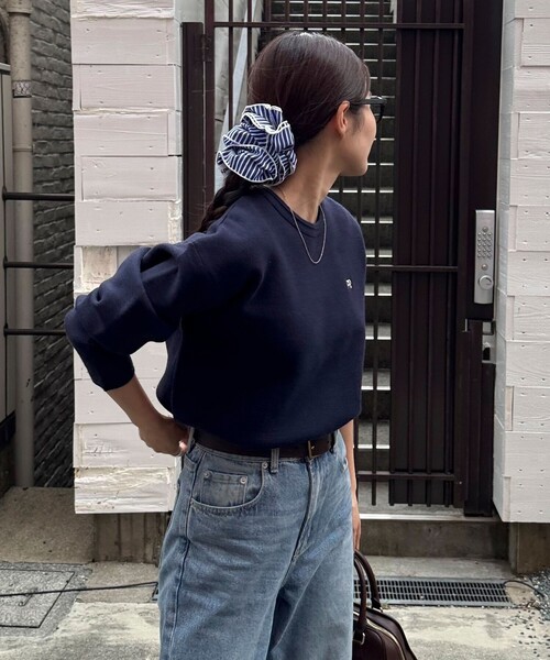 fredy emue（フレディエミュ）の「FR刺繍スウェットニットプルオーバー（ニット/セーター・レディース・オフホワイト/グレー/ミント/ネイビー/ピンク・38）」の17枚目の写真