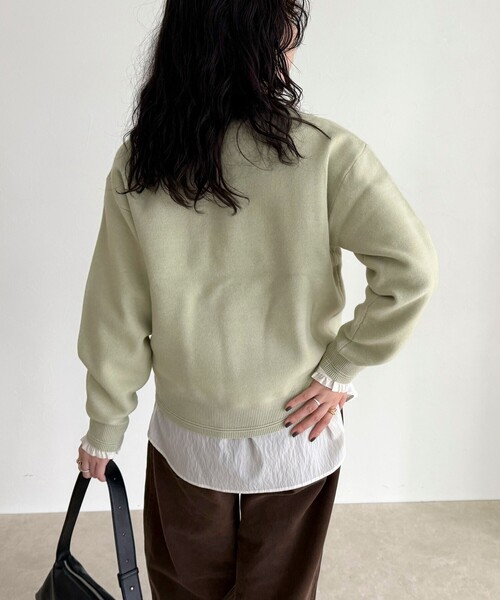 セール】FR刺繍スウェットニットプルオーバー（ニット/セーター