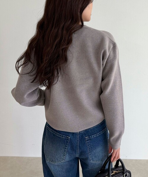 fredy emue（フレディエミュ）の「FR刺繍スウェットニットプルオーバー（ニット/セーター・レディース・オフホワイト/グレー/ミント/ネイビー/ピンク・38）」の18枚目の写真