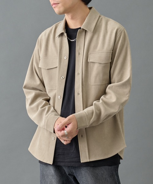 COLONY 2139（コロニートゥーワンスリーナイン）の「フェードツイルCPOシャツ（シャツ/ブラウス・メンズ・ブラック/バーガンディー/ベージュ・MEDIUM/LARGE）」の3枚目の写真