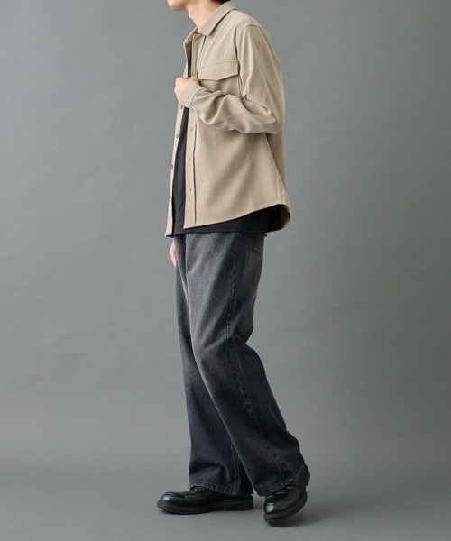 COLONY 2139（コロニートゥーワンスリーナイン）の「フェードツイルCPOシャツ（シャツ/ブラウス・メンズ・ブラック/バーガンディー/ベージュ・MEDIUM/LARGE）」の9枚目の写真