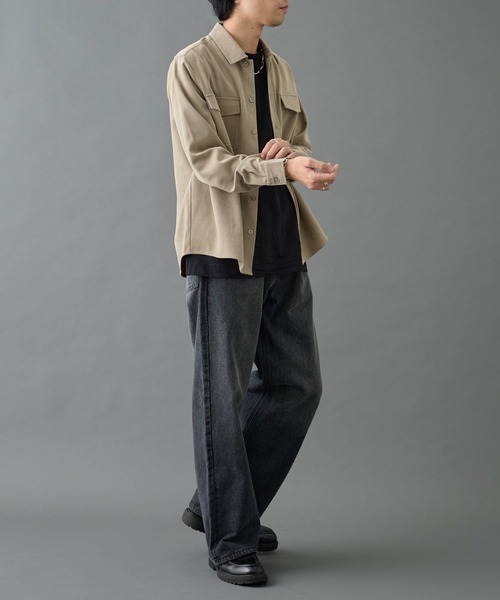 COLONY 2139（コロニートゥーワンスリーナイン）の「フェードツイルCPOシャツ（シャツ/ブラウス・メンズ・ブラック/バーガンディー/ベージュ・MEDIUM/LARGE）」の11枚目の写真