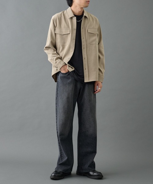 COLONY 2139（コロニートゥーワンスリーナイン）の「フェードツイルCPOシャツ（シャツ/ブラウス・メンズ・ブラック/バーガンディー/ベージュ・MEDIUM/LARGE）」の8枚目の写真