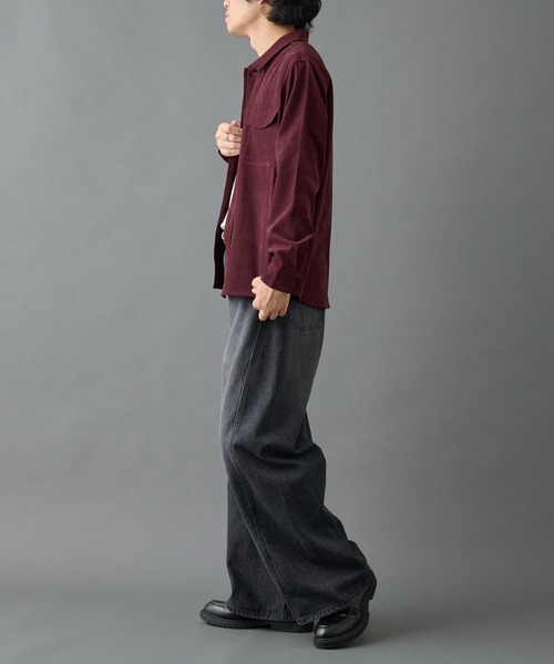 COLONY 2139（コロニートゥーワンスリーナイン）の「フェードツイルCPOシャツ（シャツ/ブラウス・メンズ・ブラック/バーガンディー/ベージュ・MEDIUM/LARGE）」の13枚目の写真