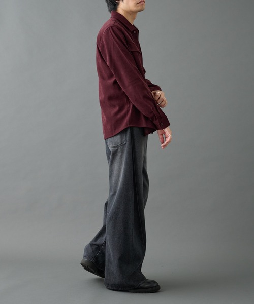 COLONY 2139（コロニートゥーワンスリーナイン）の「フェードツイルCPOシャツ（シャツ/ブラウス・メンズ・ブラック/バーガンディー/ベージュ・MEDIUM/LARGE）」の15枚目の写真