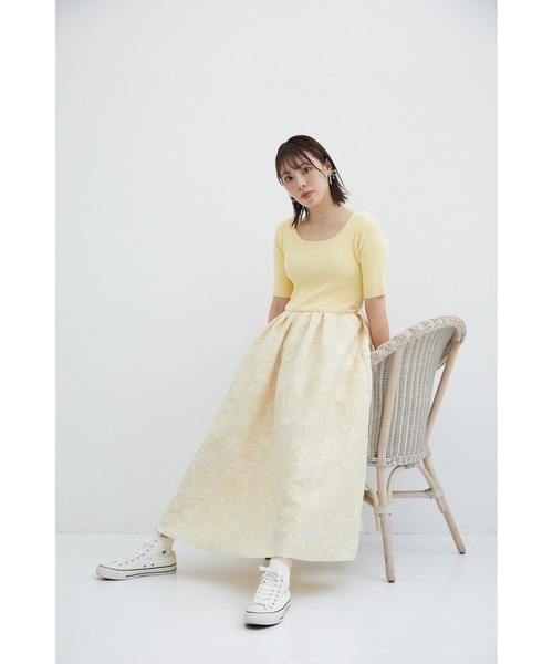 【SISMETRY】ニットドッキングドレス(MA)