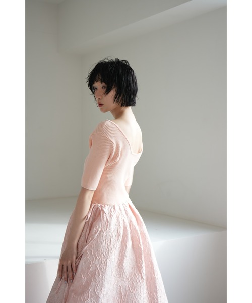 sismetry(シスメトリー)の「【SISMETRY】ニットドッキングドレス(MA)(ワンピース・レディース・イエロー/ピンク・FREE)」の11枚目の写真