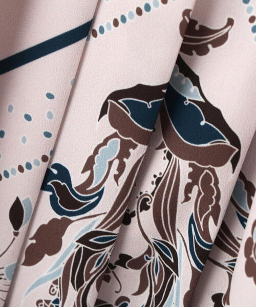 セール】◇フローラルスカーフプリントワンピース（ワンピース