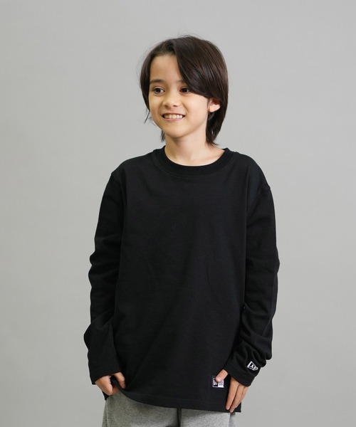 NEW ERA(ニューエラ)の「NEW ERA/ニューエラ YTH LS CT TEE PAISLEY キッズ ロンT 14693878/14693879(Tシャツ/カットソー・キッズ・ホワイト/ブラック・130cm/140cm/150cm/160cm)」の5枚目の写真