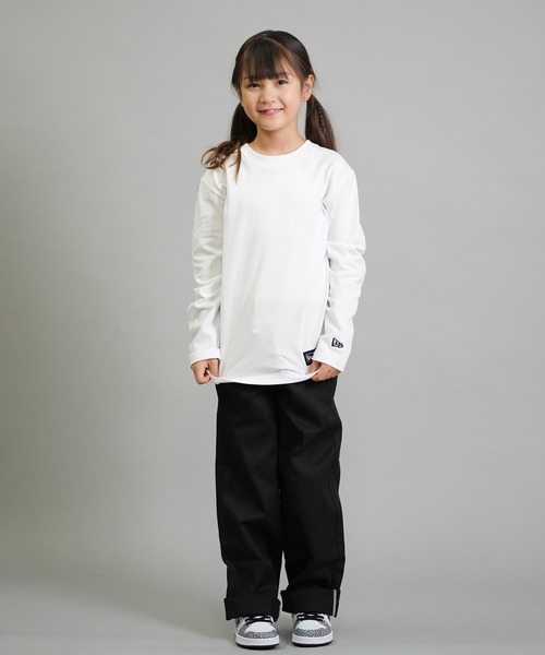 NEW ERA(ニューエラ)の「NEW ERA/ニューエラ YTH LS CT TEE PAISLEY キッズ ロンT 14693878/14693879(Tシャツ/カットソー・キッズ・ホワイト/ブラック・130cm/140cm/150cm/160cm)」の9枚目の写真