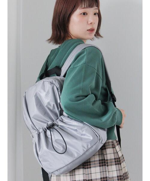 ehka sopo(エヘカソポ)の「ギャザーリュック(バックパック/リュック・レディース・カーキ/ブラック/グレー・F)」の12枚目の写真