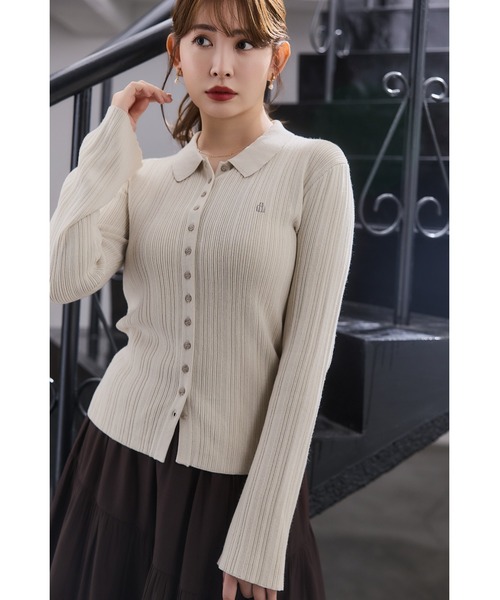 トップス herlipto Trois Logo Bicolor Rib Knit Set Herlipto Trois Logo Bicolor Rib Knit Set