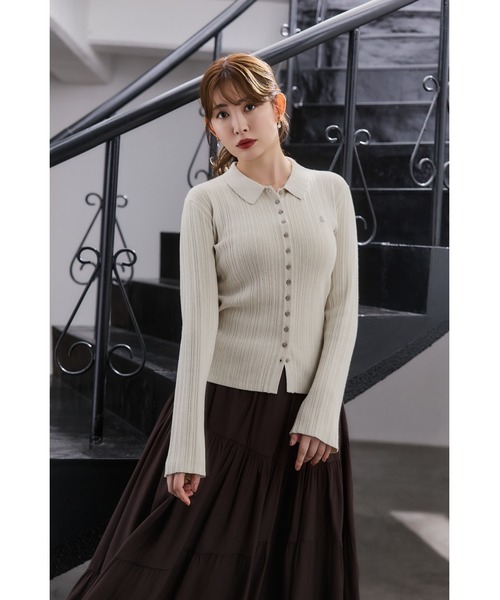 【美品】herlipto Embroidery Polo Sweatshirt Herlipto Embroidery Polo Sweatshirt