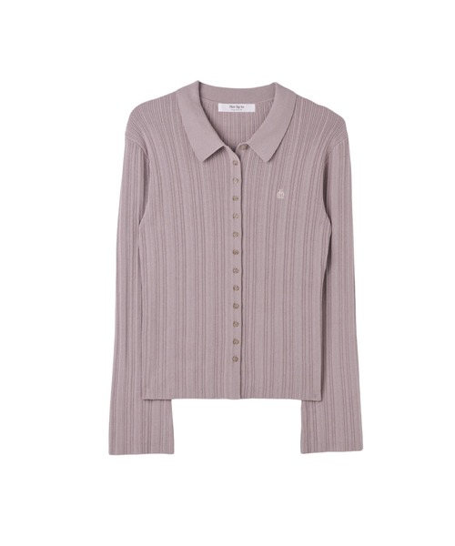 Trois Rib Knit Polo Top（ニット/セーター）｜Her lip to（ハー