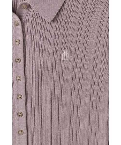 Trois Rib Knit Polo Top（ニット/セーター）｜Her lip to（ハー