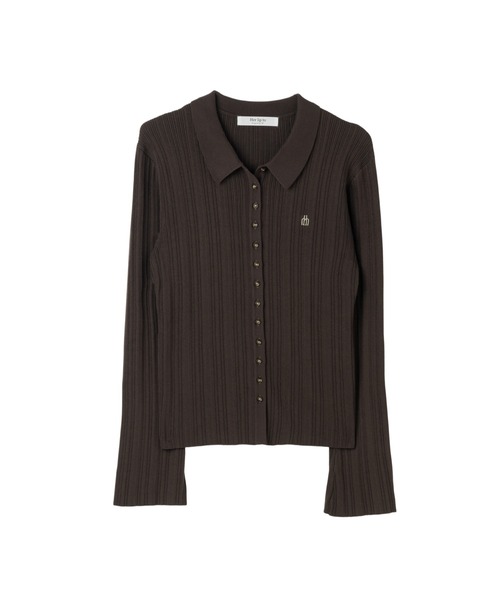 Trois Rib Knit Polo Top（ニット/セーター）｜Her lip to（ハー