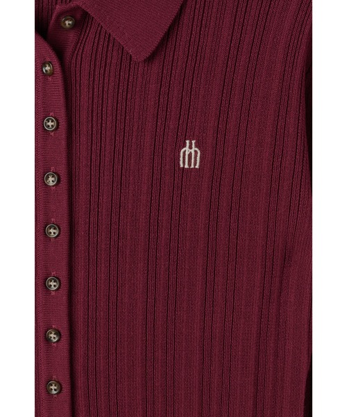 Trois Rib Knit Polo Top（ニット/セーター）｜Her lip to（ハーリップ