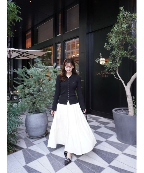 Trois Rib Knit Polo Top（ニット/セーター）｜Her lip to（ハーリップ