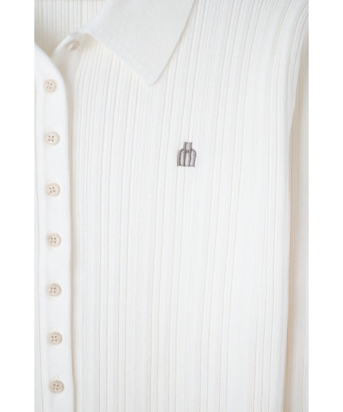 Trois Rib Knit Polo Top（ニット/セーター）｜Her lip to（ハーリップ