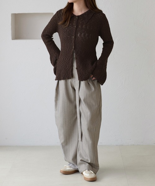 apres jour clair（アプレジュールクレア）の「【apres jour clair】スラブ調ポロニット（ニット/セーター・レディース・ベージュ/オレンジ系その他/アイボリー/ブラウン系その他・フリー/X-LARGE）」の20枚目の写真