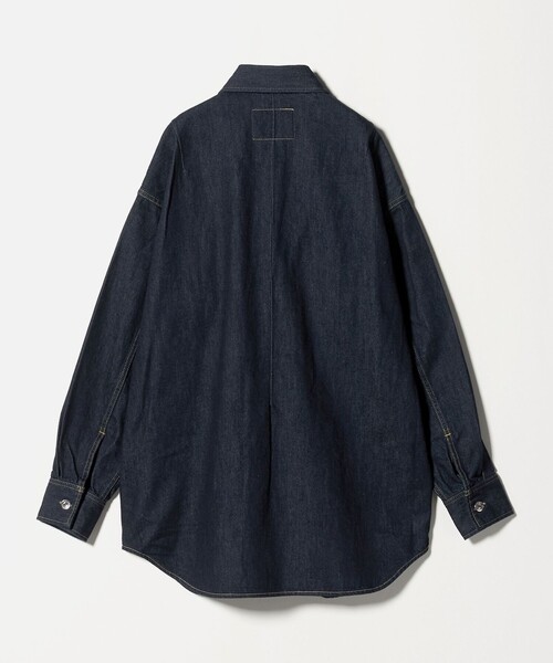 ASTRAET(アストラット)の「<ASTRAET>ワンウォッシュ デニム 2ポケットシャツ UNISEX(シャツ/ブラウス・レディース・ネイビー・FREE)」の11枚目の写真
