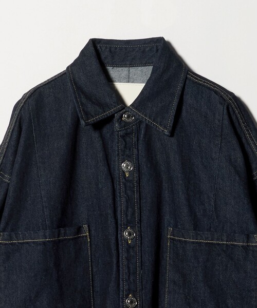 ASTRAET(アストラット)の「<ASTRAET>ワンウォッシュ デニム 2ポケットシャツ UNISEX(シャツ/ブラウス・レディース・ネイビー・FREE)」の12枚目の写真