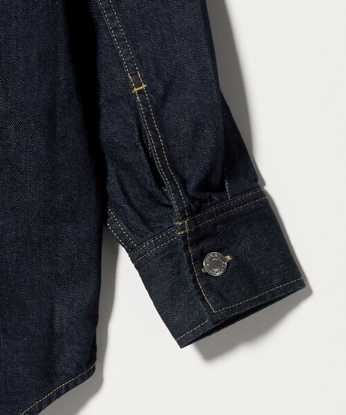 ASTRAET(アストラット)の「<ASTRAET>ワンウォッシュ デニム 2ポケットシャツ UNISEX(シャツ/ブラウス・レディース・ネイビー・FREE)」の13枚目の写真