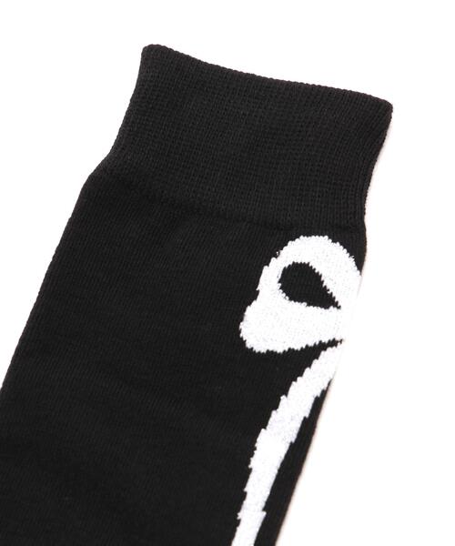 Jack Bunny!!（ジャックバニー）の「【Jack Bunny!!】リボンハイソックス (LADIES)（ソックス/靴下・レディース・ブラック/グレー・FREE）」の7枚目の写真