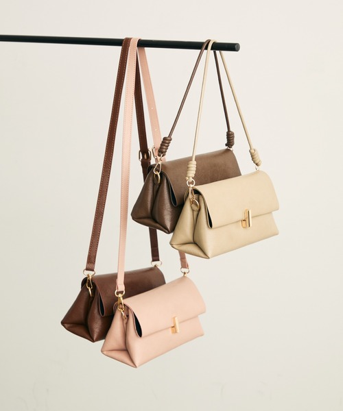 Lunea（ルネア）の「2wayスクエアワンハンドルバッグ/２種類のショルダー紐付き（ショルダーバッグ・レディース・ベージュ/ダークブラウン/ブラック/ブラウン/キャメル/ピンク・FREE）」の6枚目の写真