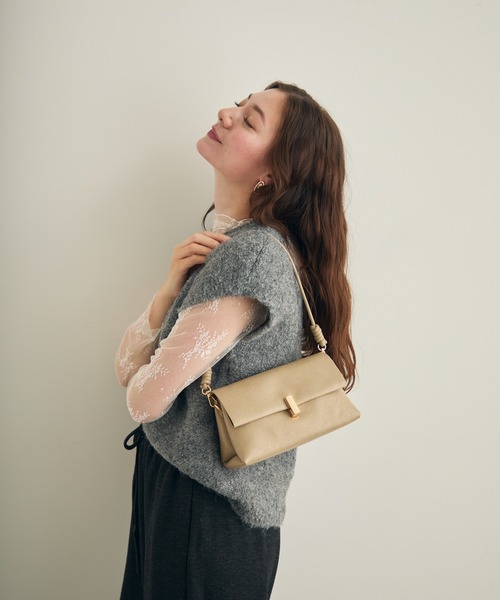 Lunea（ルネア）の「2wayスクエアワンハンドルバッグ/２種類のショルダー紐付き（ショルダーバッグ・レディース・ベージュ/ダークブラウン/ブラック/ブラウン/キャメル/ピンク・FREE）」の12枚目の写真