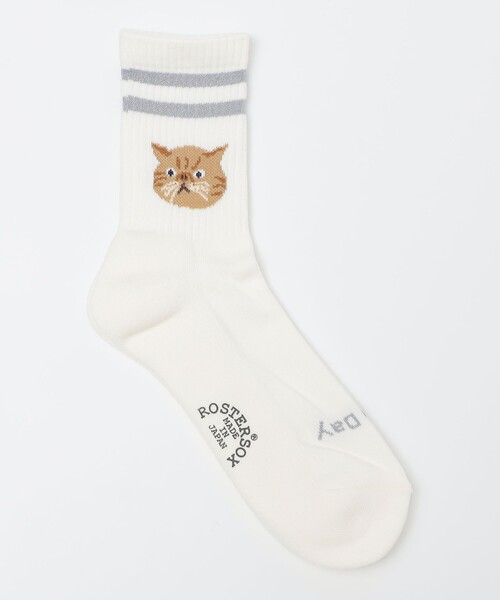 SHIPS(シップス)の「ROSTER SOX: CAT(ソックス/靴下・メンズ・ブルー/ホワイト・ONE SIZE)」の1枚目の写真