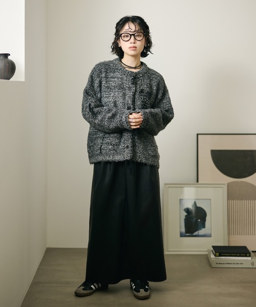 LAULEN(ローレン)の「wool blend melange stitch knit cardigan /ウールブレンドメランジステッチニットカーディガン(カーディガン/ボレロ・レディース・チャコールグレー/ベージュ/ブラウン・FREE)」の18枚目の写真