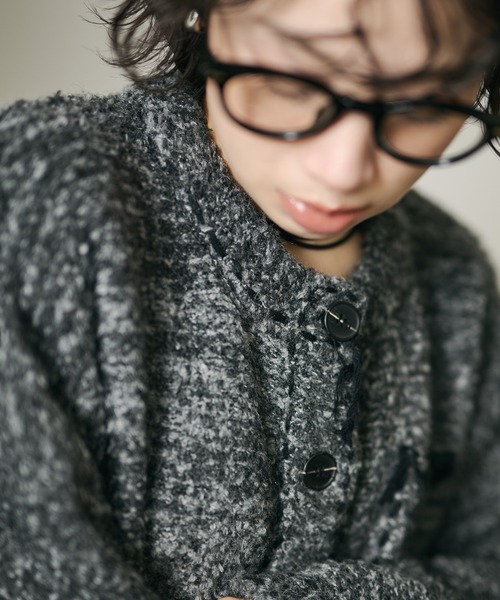 LAULEN(ローレン)の「wool blend melange stitch knit cardigan /ウールブレンドメランジステッチニットカーディガン(カーディガン/ボレロ・レディース・チャコールグレー/ベージュ/ブラウン・FREE)」の15枚目の写真