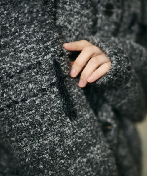LAULEN(ローレン)の「wool blend melange stitch knit cardigan /ウールブレンドメランジステッチニットカーディガン(カーディガン/ボレロ・レディース・チャコールグレー/ベージュ/ブラウン・FREE)」の14枚目の写真