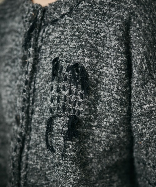 LAULEN(ローレン)の「wool blend melange stitch knit cardigan /ウールブレンドメランジステッチニットカーディガン(カーディガン/ボレロ・レディース・チャコールグレー/ベージュ/ブラウン・FREE)」の13枚目の写真