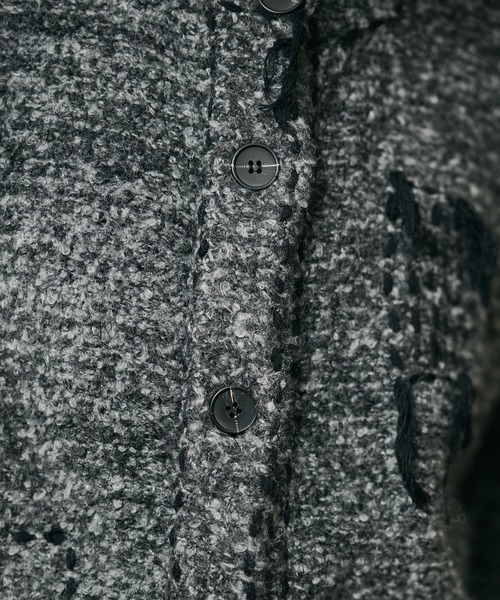 LAULEN(ローレン)の「wool blend melange stitch knit cardigan /ウールブレンドメランジステッチニットカーディガン(カーディガン/ボレロ・レディース・チャコールグレー/ベージュ/ブラウン・FREE)」の12枚目の写真