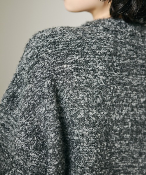 LAULEN(ローレン)の「wool blend melange stitch knit cardigan /ウールブレンドメランジステッチニットカーディガン(カーディガン/ボレロ・レディース・チャコールグレー/ベージュ/ブラウン・FREE)」の10枚目の写真