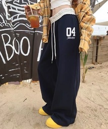 ウエスト切り替えスウェットパンツ