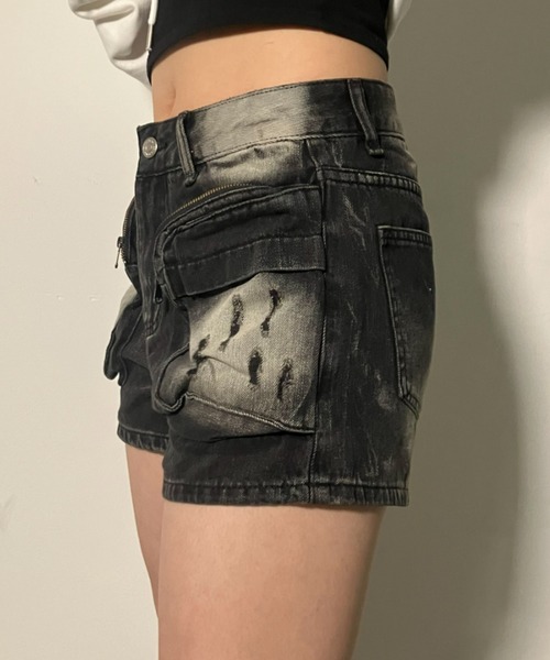 A'GEM/9 × .kom 『.KOM/ドットケーオーエム』 Y2K Washed Big Pocket