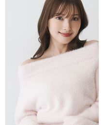 MERCURYDUO | ミニシャギーオフショルニット(ニット/セーター)