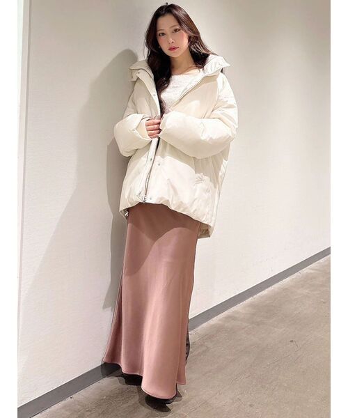 MERCURYDUO（マーキュリーデュオ）の「ミニシャギーオフショルニット（ニット/セーター・レディース・アイボリー/ベビーピンク/グレー/ブラウン/ラベンダー・FREE）」の10枚目の写真